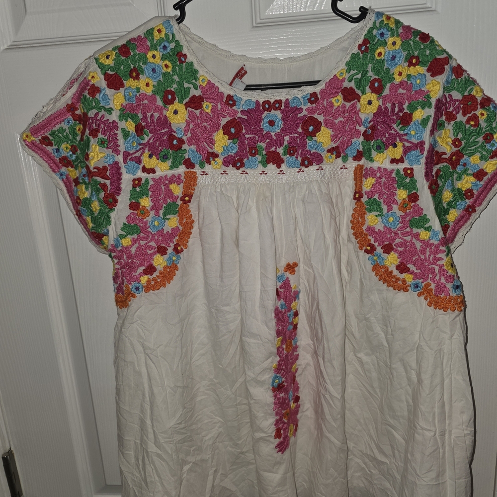 Frances Valentine Multicolor Embroidered Blouse